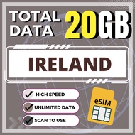 Ireland esim unlimited data 爱尔兰 esim ireland sim dublin cork galway yoyotravel 爱尔兰无限网络 爱尔兰上网卡流量卡无限流量