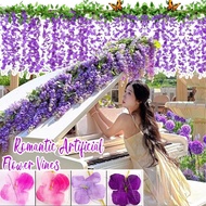 [Fast Shipping]5Pcs Realistic Artificial Vines with Silk Petals & Plastic Stems, Length Fade-Resista