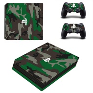 camouflage Decal PS4 Pro Skin Sticker for Playstation 4 Promotion Console Protection Film &amp; 2Pcs Controller