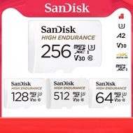 Sandisk High Endurance Memory Card Micro SD card  With Adapter (128GB / 256GB/512GB)
