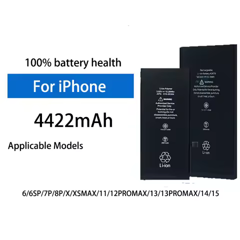 4422mAh 4.2V High Capacity Replacement Battery For Apple IPhone 8P X 7 11 12 Pro 13 14 15 Max Series