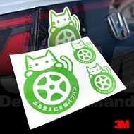 KNOCK CAT Car Decoration Stickers Warning Beware Of Cats