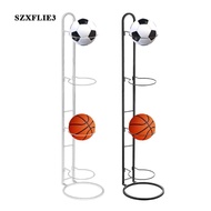 Perfeclan 4 Tier Ball Rack Ball Storage Display Vertical Ball Storage Basketball Storage Shelf for K