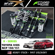 Ftuned X Series Adjustable High Low Soft Hard -  Toyota Vios Ncp150 Ncp151 ( 18 MONTH WARRANTY )