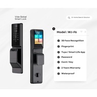 Vida Global WJ-F6 Smart Lock ,3D Face Recognition Smart t Lock, Wooden Door Smart Lock,Digital Lock
