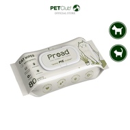 [PETClub] PROAD Wipe Me Clean - ทิชชู่เปียกสัตว์เลี้ยงพกพา 80 แผ่น