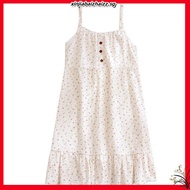 Summer Sling Pajamas Set Small Cherry Crepe Gauze Sling Short Sling Crepe Double-Layer Gauze Cotton 