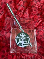 Starbucks 星巴克 MIT冷萃牛奶盒吸管玻璃杯（初版-棒棒糖吸管）