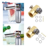 [Hellery] Soda Bottle Adapter Connector with Gauge TR21.4 to CGA320 Brass Accessory for Home Soda Ma