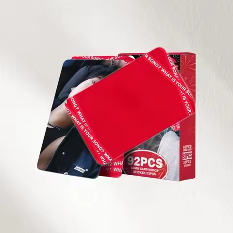 92New album double-sided sticker set | Including60A photo card+32Stickers | Decorate the walls/Hand 