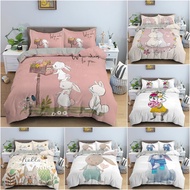 23Pcs Cartoon Animal Duvet Cover Bedding Set 3D Printed Quilt Cover For Bedroom King Queen Full Size Bedclothes Home Decor