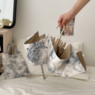 Payung Lipat OD3Q Payung Wanita Payung Pelindung UV Payung Lipat Cantik Biru Kabut Payung 2 in 1 Pay