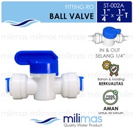 ST - BALL VALVE RO Size 1/ 4" x 1/ 4" - 002A