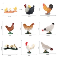 、‘、。； Kids Toys Simulation Poultry Farm Animals Figurines Chickens Rooster Model Action Figures Miniature Collection Toys For Children