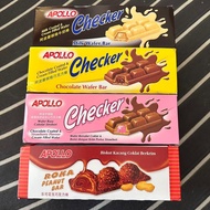 Apollo checker เวเฟอร์เคลือชอคโกแลต (1กล่อง 24ชิ้น)