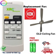 Kdk old ceiling fan remote control replacement