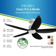 [NEA CLIMATE VOUCHER $400] PRISM+ Oasis PRO Smart Ceiling Fan | 5 Blades | Integrated Dimmable Light