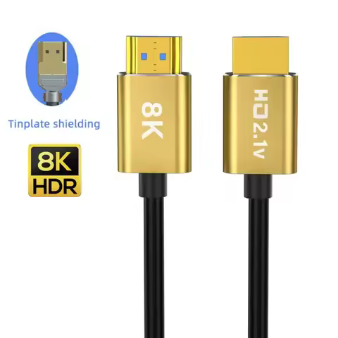 HDMI Cables 8k V2.1 Cable 8k 60hz 4k 120hz 3d Hdr 48gbps Hifi Hdcp HDMI 2.1 Cable Dynamic HDR EARC H