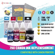 Refill Ink for CANON G-Series Printer G1800 G2800 G3800G G1810 Ink Model: GI-490 GI-790 GI-890
