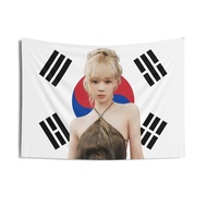 Cross-Border Supply Aespa Winter Blonde Kpop Korean Flag Flag Birthday Gift and Concert Merchandise