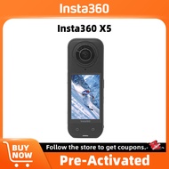 Insta360 X5 1/1.28" Sensors Action Camera 8K30fps 360° Video with Dual Replaceable Lenses FlowState 