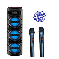 Asli Pember Suara 8302 Multimedia Wireless Bluetooth Speaker Super Bass Remote Control Wired Microph