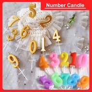 [SG Stock] Happy Birthday Candle Number Candle 32"  Number Balloon 0-9 for Birthday Party Decoration
