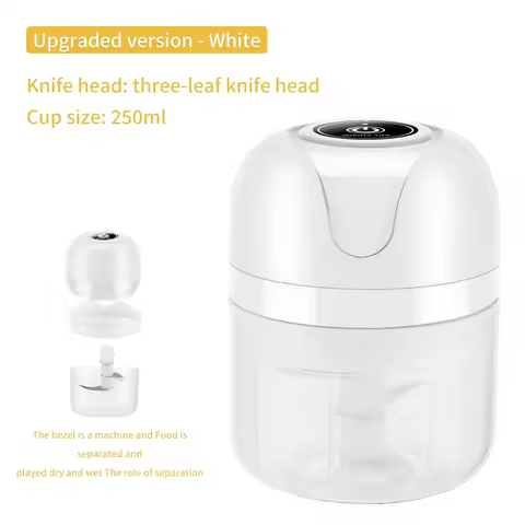 1 electric ginger garlic grinder garlic puree machine 250ml rechargeable meat grinder vegetable chop
