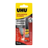 กาว UHU Super Glue Super Fast control พลังช้าง  กาวเนื้อเหลว เทคโนโลยีใหม่ แรงยึดสูง ติดแน่น