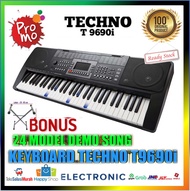 Jual Keyboard/piano orgen TECHNO T9690i T 9690i Bluetooth USB Original free bonus stand