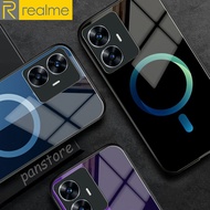 Latest Realme C55 Glossy Glass Silicon Softcase [SK-51] C55 Mobile Phone Case - Mobile Phone Protect