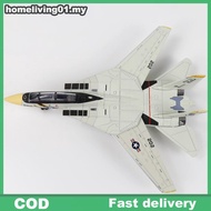 ho 1:72 Scale F-14 Tomcat Fighter Jet Model - White & Black ABS Plastic Aircraft With Detailed Desig