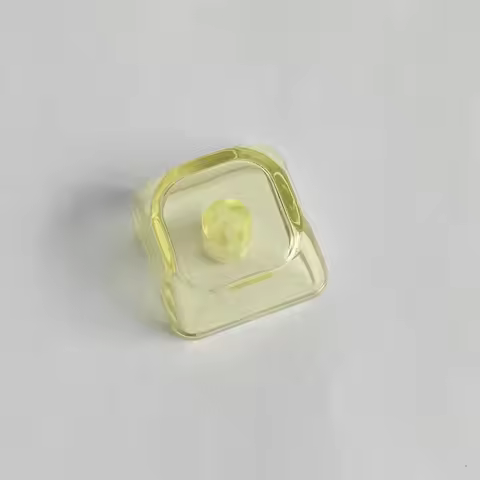 20pcs Color 1u MOA Profile Keycaps Blank Clear Shine Through PC Keycap for MX Mechanical Keyboard Re