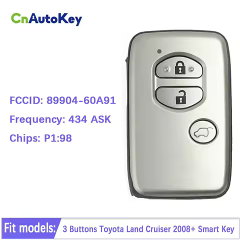 CN007231 B77EA For Toyota Land Cruiser 2008+ Smart Key P1 98 4D-67 Chip 433MHz 89904-60A91 Keyless G