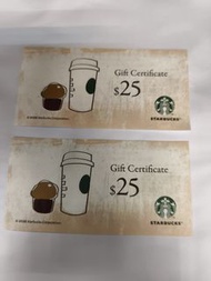Starbucks 星巴克 $20 現金禮券