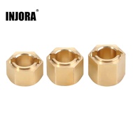 INJORA Brass 7mm Wheel Hex Ketebalan 4/5/6mm Untuk 1/24 FMS FCX24 FCX18 Upgrade (FCX24-07)