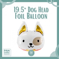 19.5 inch Dog Head Foil Balloon Party Deco | Dog Head Foil Balloon