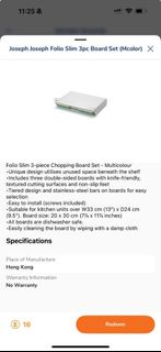 Joseph Joseph Folio Slim 3件砧板套裝 (Mcolor)