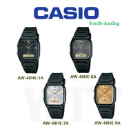 CASIO ORIGINAL AW-48HE YOUTH ANALOG-DIGITAL LADIES WATCH (AW-48HE) JAM TANGAN WANITA / JAM TANGAN PE