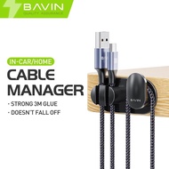 BAVIN BE07 For Earphone/USB Cable/AUX Cable/Hook accessible 2 in 1 Cable Wire Hook Organizer