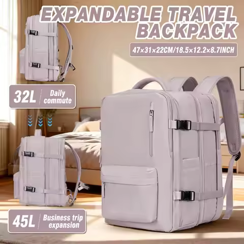 Travel Backpack for Women, Expand Carry on Backpack, 17.3 inch Travel Bag TSA Flight Approved, Light