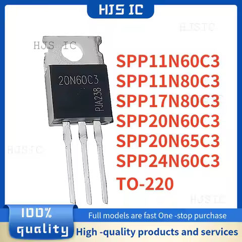 10units SPP11N60C3 SPP11N80C3 SPP17N80C3 SPP20N60C3 SPP20N65C3 SPP24N60C3 TO-220 11N60C3 11N80C3 17N