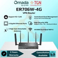 ER706W-4G Omada 4G+ Cat6 AX3000 Gigabit VPN Router