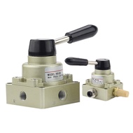 HV-02 HV-03 HV-04 HV200-02 HV300-03 HV400-04 3 Position 4 Way Pneumatic Hand Control Rotary Valve Ma