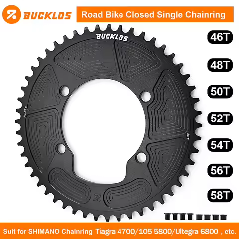 BUCKLOS 110BCD Chainring for Tiagra 4700/105 5800/Ultegra 6800 Road Bike Chainring Bicycle 110 BCD C