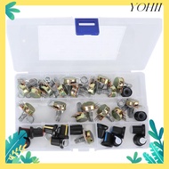YOHII 80Pcs Adjustable Potentiometer, B5K B10K B20K B50K B100K with Knob Potentiometer Kit, Set Kit 