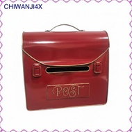 [chiwanji4x] Rustic Decor Vintage Wall Mount Mailbox Weather Resistant Vintage Wall Mailbox Lockable