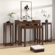 W-8&amp; Solid Wood Altar Table Set Incense Burner Table Buddha Table Warped Head Simple Bold Tribute Table Modern Buddha Ni