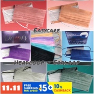 [READYSTOCK] EasyCare Full Colour/Mix Colour Earloop &amp; Headloop 3PLY Face Mask