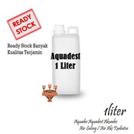 "tdr01" Aquadest 1liter - Air Suling - Distilled Water - Air Steril - Aquades